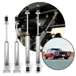 1968-1971 Ford Mercury Torino and Montego Front-Rear Performance Shocks Kit (4) - Part Number: HEX9BE07B