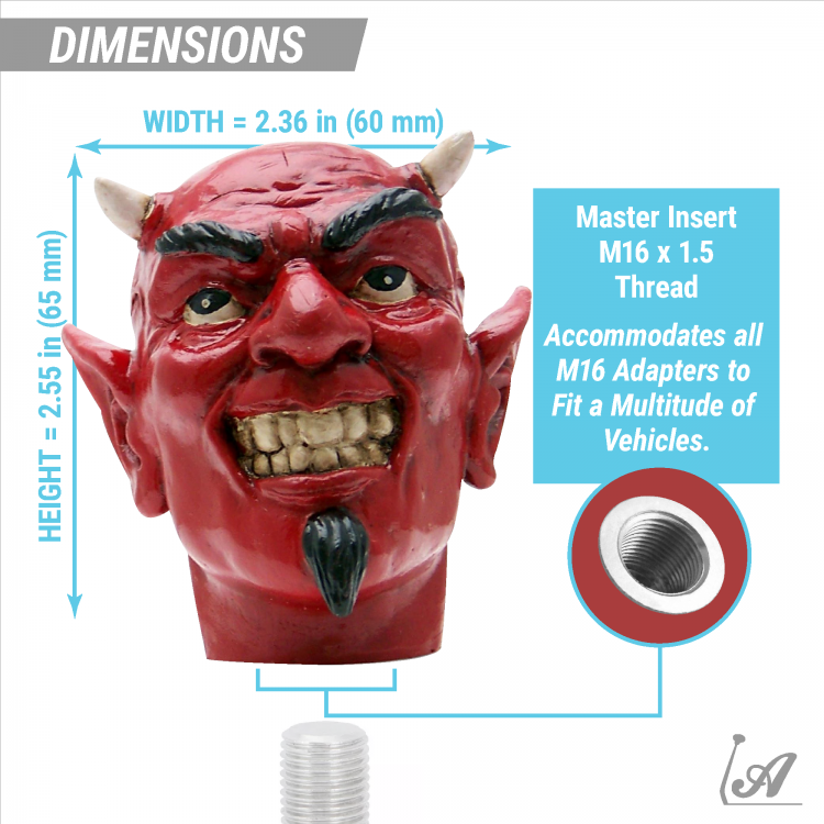 El Diablo Devil Custom Shift Knob Handcrafted Limited Edition