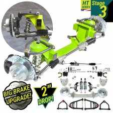 1941 - 1948 Ford CoilOver Mustang II IFS Kit - Stage 3S - Part Number: HEXIFSMFMFYA02MLDB