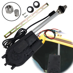 AM FM Car Radio Flush Remote Mount Automatic Power Antenna with Billet Nut 12V - Part Number: AUTPACRD