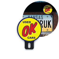 OK Used Cars License Plate Topper Vintage Style Car Truck Accessory Retro Chevy - Part Number: VPALPT034
