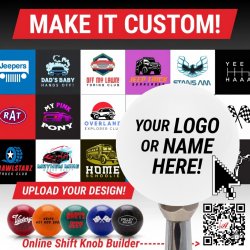 Solid Ivory White Billiard Pool Cue Ball Custom Shift Knob With Adapter 16mm  - Part Number: ASCSN030CWB