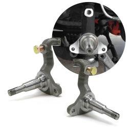 Heavy-Duty Helix 1964-1972 GM Stock Disk Brake Spindle (Pair) One Piece Hot Rod - Part Number: HEXSPIN3