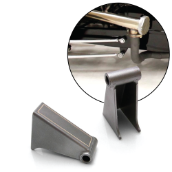 Helix Hairpin Frame Mount Brackets Weld-On for Traditional Hot Rod Front End - Part Number: HEXBRK002