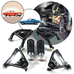 Tubular Control Arms & 500lb Front Coil-Over Conversion 67-69 Camaro/ 68-74 Nova - Part Number: HEXTFCCGM35003