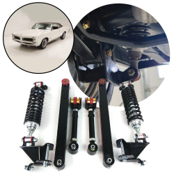 180-230lb Rear Adjustable 4 Bar & Coilover Conversion GM 1964 - 1966 A Body - Part Number: HEX4RCCGM23001