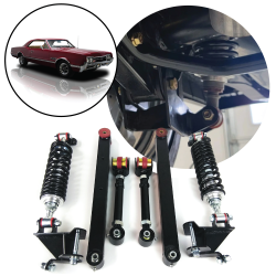 250-300lb Rear Adjustable 4 Bar & Coilover Conversion GM - 1964 - 1966 A Body  - Part Number: HEX4RCCGM30001