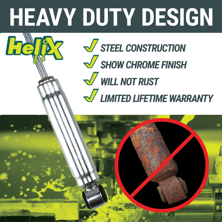 Helix 1928-1948 Red Ford 9 Inch Shorty Shock Front Solid Axle Hot