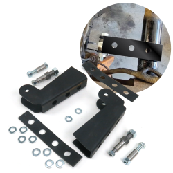 Helix Universal Shock Relocation Bracket Kit - Air Ride and Bagged Suspension - Part Number: HEXSHXR6