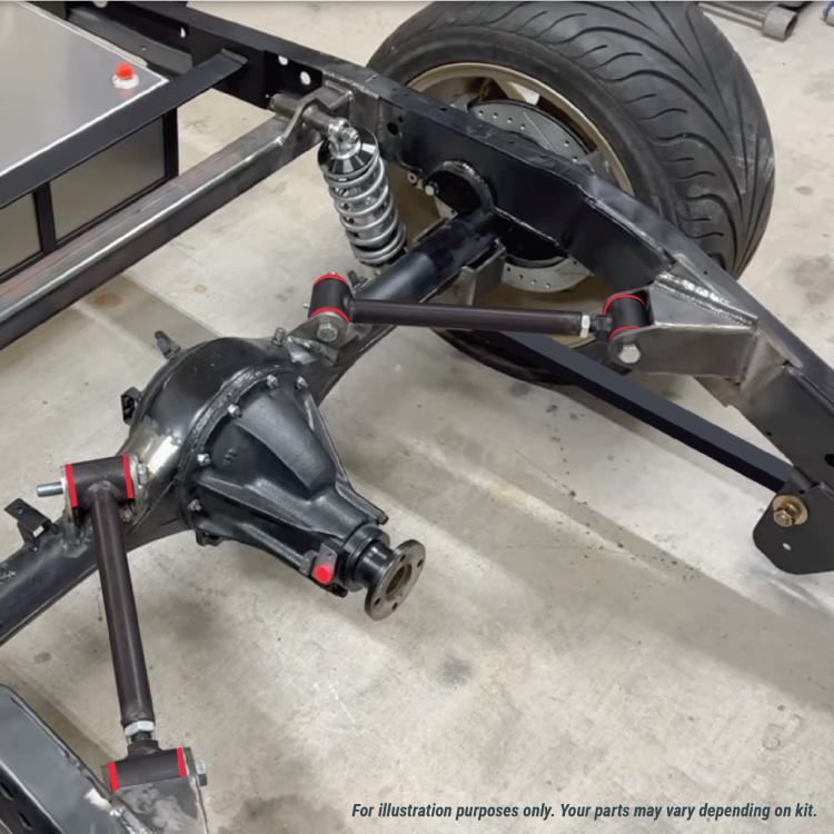 Performance 64-66 GM A-Body Rear Upper & Lower Control Arm Kit - Black