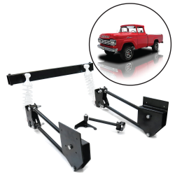 1957-1960 Ford F Series Truck Heavy-Duty 4-Link Kit -Weld and Bolt-On -No Shocks - Part Number: HEXTTK28