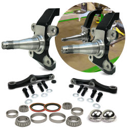 Helix Pro Touring MII and Pinto Drop Height Spindles - Bearings Seals Dust Caps - Part Number: HEXMIISPINBSD3