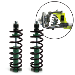 Helix Mustang MII 350 Lb Springs with Gas Shocks and Mounting Hardware HotRod - Part Number: HEXSHX3SPR
