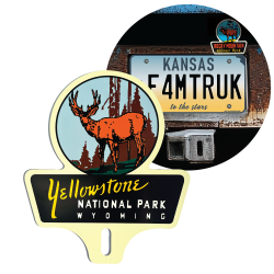 Yosemite National Park License Plate Topper American Parks Retro Car Truck Cycle - Part Number: VPALPT035