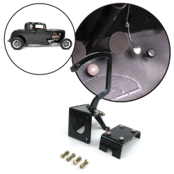 32 Ford Frame Mount Brake Pedal Assembly Kit Heavy Duty Steel Bracket - Hotrod - Part Number: HEXPBA02