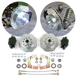Helix Mustang II IFS 11 Inch Big Wave Disc Brake Conversion Kit GM Ford 5 Bolt - Part Number: HEXBK12CB7