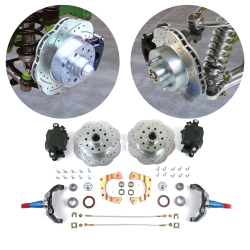 Helix Mustang II 11 Inch Big Wave Disc Brake Kit 5x4.75 with 2 Inch Drop Spindle - Part Number: HEXBK16