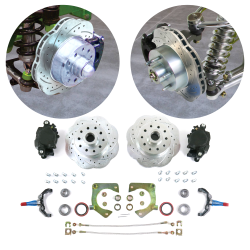 Helix Mustang II 11 Inch Big Wave Disc Brake Kit 5x4.75 with 2 Inch Drop Spindle - Part Number: HEXBK24