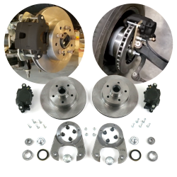 Helix 1928 - 1948 Ford Big Disc Brake Conversion Kit 5x4.75 Rotors and Calipers - Part Number: HEXBK39