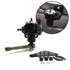Helix 1932 Vega Manual Steering Box With Mount Bracket - Pitman Arm and Hardware - Part Number: HEXSTB2CP