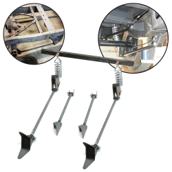 Street Track Performance Rear Triangulated 4 Link Kit W/ Coilovers GVM 3500 lbs - Part Number: HEXTTK75879