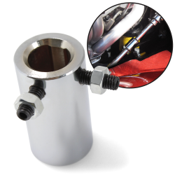 High Strength 17mm-DD x 3/4 Smooth Bore Set Screw Style Steering Coupler Joint - Part Number: HEXSC1JC2X2