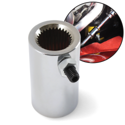 High Strength 3/4-30 x 3/4 in Smooth Bore Set Screw Style Steering Coupler Joint - Part Number: HEXSC1JH2X2