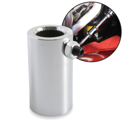 High Strength 11/16-40 x 3/4 Smooth Bore Set Screw Style Steering Coupler Joint - Part Number: HEXSC1JR2X2