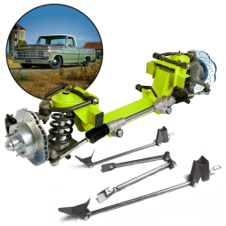Mustang II 2 IFS Front Rear Suspension 1-3 in. Lowering kit for 67-79 Ford Truck - Part Number: HEXIFSTTK13KFT6779