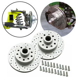 Helix SureStop 11" 5 Bolt Mustang II Rotors 5x4 3/4 GM Bolt Pattern Rod Street - Part Number: HEXBR7