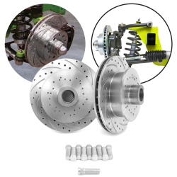 SureStop Drilled and Slotted 11" Rotors - UniLug U Drill - 1 Pair - Part Number: HEXBR10V2