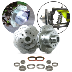 MII / Pinto 11" Wave Rotor Conversion Kit - Drilled and Slotted Pro Touring - Part Number: HEXMIIWRCK