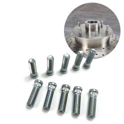 1/2-20 Ford Knurled Wheel Lug Stud (10-pk) for V2 version Helix Rotors - Part Number: HEXRST004