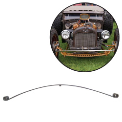 UltraRide 33 Inch Lower Leaf - Reverse Eye - 2 Inch Wide Rod Street Rod - Part Number: HEXLSLA200B33