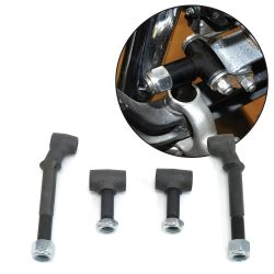 Helix Early Ford Solid Axle Adjustable Extra Long Spring Perch Kit Pair Bolt in - Part Number: HEXSPRK3