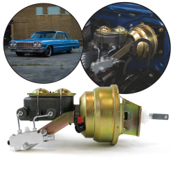 1958-1964 Chevy Bel Air 9" Power Brake Booster Kit Bottom Mount Prop Disc/Disc - Part Number: HEXBBK7AFFD