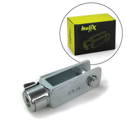3/8-24 Zinc Locking Brake Pedal Clevis Street Rod Pro Touring Hot Rod - Part Number: HEXHWC3824L