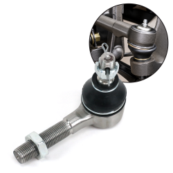 Male Left Hand Thread Polished Stainless Steel Tie Rod End Rod Street Rod - Part Number: HEXTR4MLH