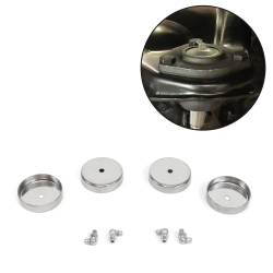 Stainless Steel Ball Joint Covers (Set of 4) Rod Street Rod Restomod Hot Rod - Part Number: HEXBJC