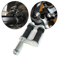 1935-1948 Ford 2" Spring Shackle With 3/4" Eye and Shock Mount Disc Brake Swap - Part Number: HEXSKL2