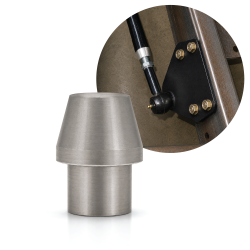 Weld In Bung ~ 11/16 18 Left Hand Thread Pro Touring Classic Truck Hot Rod - Part Number: HEXBUGL11118