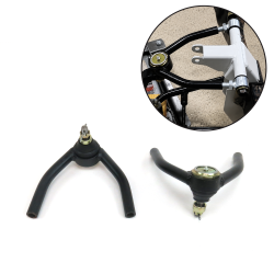 Helix Large Corner Killer Tubular Upper Control Arm Set Disc Brake Swap Upgrade - Part Number: HEXCA324V2