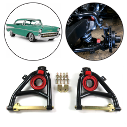 1955-1957 Chevy Lower Tubular Control Arm Set Disc Brake Swap Upgrade Hot Rod - Part Number: HEXCA326
