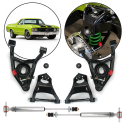 1964-1967 GM A Body Control Arm Set with Shocks Rod Street Rod Restomod Hot Rod - Part Number: HEXCASHX003
