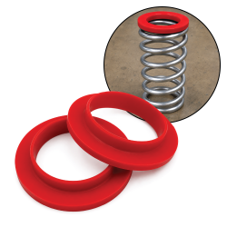 PolyUrethane Mustang II Coil Spring Isolator Kit for Helix Heidts TCI & More - Part Number: HEXPOLYBK007