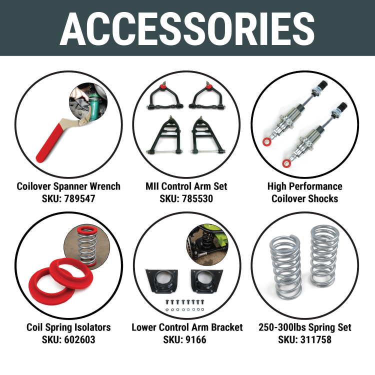 GM 700 lb Tapered Coilover Spring Set 10