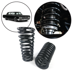 Tapered Coil Over Spring Set for GM - 10" 500lb 2.5" ID Flat x 3.5" ID Flat LS - Part Number: HEXSPRTC10B