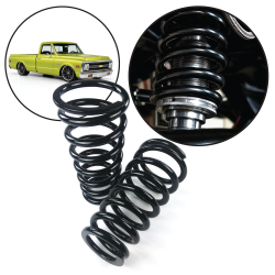 Tapered Coil Over Spring Set for GM - 10" 700 lbs 2.5" ID Flat x 4.1" ID Flat - Part Number: HEXSPRTC10J