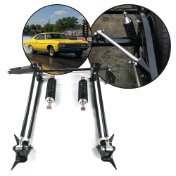 Street Track Performance Rear Parallel 4 Link Kit W/ Coilovers 337mm 250-300lbs  - Part Number: HEXTTK2ED2C6