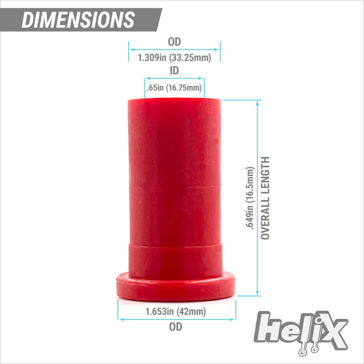 Helix Mustang II IFS Polyurethane Steering Rack Bushing Kit Manual